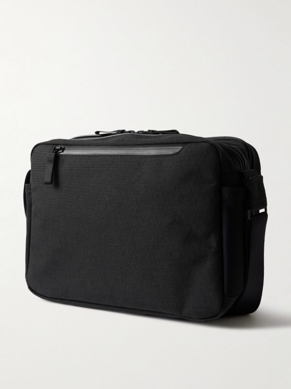 Hybrid Cordura® Nylon Messenger Bag - BK