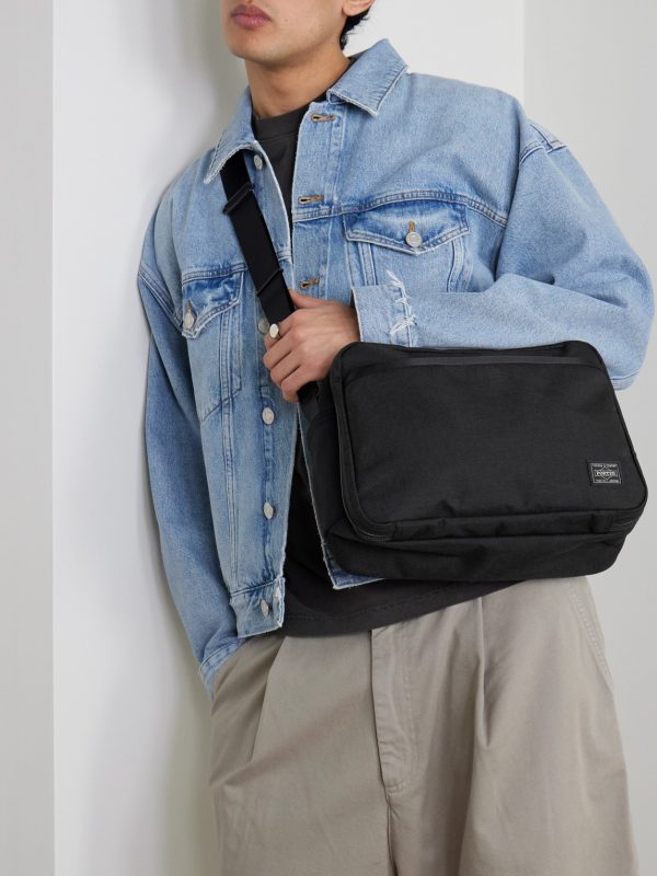 Hybrid Cordura® Nylon Messenger Bag - OU