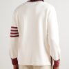 Striped Cotton Sweater - BK Striped Cotton Sweater - BK