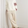 Striped Cotton Sweater - OU Striped Cotton Sweater - OU