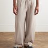 Geo Wide-Leg Organic Cotton-Jersey Sweatpants - FR