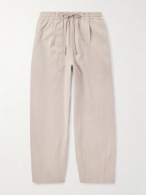 Geo Wide-Leg Organic Cotton-Jersey Sweatpants Geo Wide-Leg Organic Cotton-Jersey Sweatpants