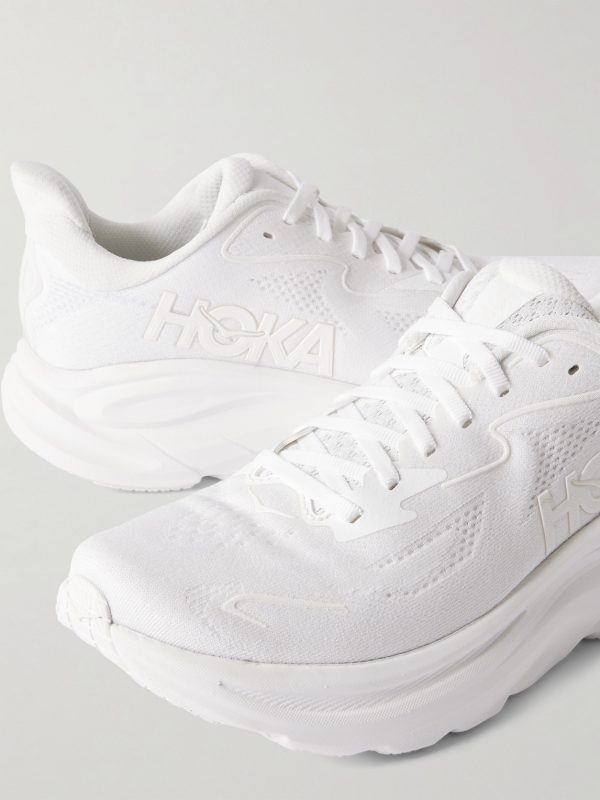 Clifton 10 Rubber-Trimmed Jacquard Running Sneakers - CU Clifton 10 Rubber-Trimmed Jacquard Running Sneakers - CU