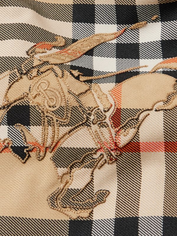 Reversible Checked Twill and Shell Hooded Jacket - E1 Reversible Checked Twill and Shell Hooded Jacket - E1