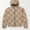 Reversible Checked Twill and Shell Hooded Jacket Reversible Checked Twill and Shell Hooded Jacket