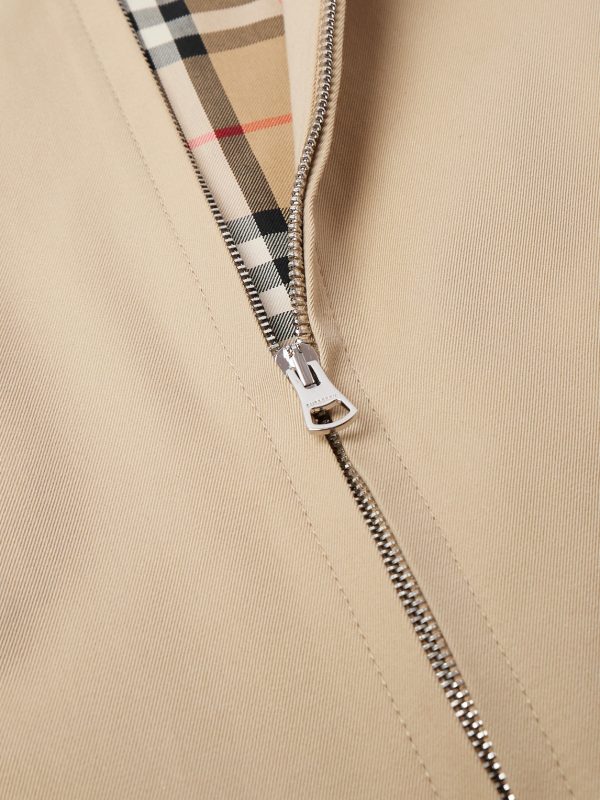 Logo-Embroidered Cotton-Gabardine Harrington Jacket - CU Logo-Embroidered Cotton-Gabardine Harrington Jacket - CU