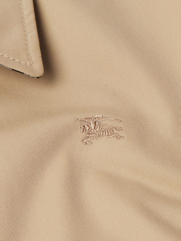 Logo-Embroidered Cotton-Gabardine Harrington Jacket - E1 Logo-Embroidered Cotton-Gabardine Harrington Jacket - E1