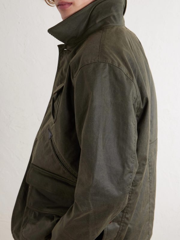 Polo Country Corduroy and Leather-Trimmed Waxed Cotton-Canvas Field Jacket - CU Polo Country Corduroy and Leather-Trimmed Waxed Cotton-Canvas Field Jacket - CU