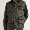 Polo Country Corduroy and Leather-Trimmed Waxed Cotton-Canvas Field Jacket - FR Polo Country Corduroy and Leather-Trimmed Waxed Cotton-Canvas Field Jacket - FR