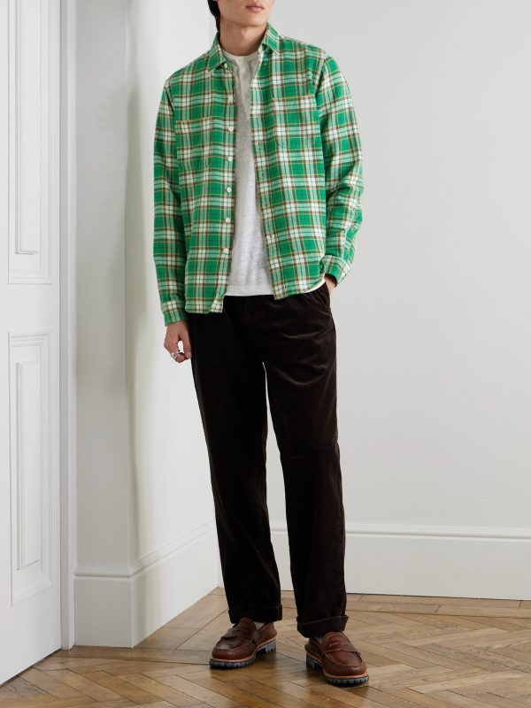 Polo Country Checked Cotton-Flannel Shirt - OU Polo Country Checked Cotton-Flannel Shirt - OU