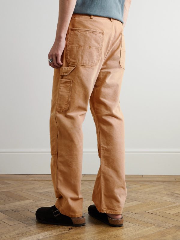 Polo Country Straight-Leg Distressed Cotton-Canvas Carpenter Trousers - BK Polo Country Straight-Leg Distressed Cotton-Canvas Carpenter Trousers - BK
