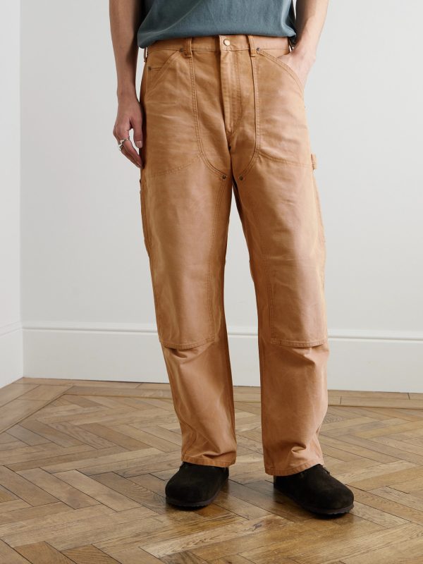 Polo Country Straight-Leg Distressed Cotton-Canvas Carpenter Trousers - FR Polo Country Straight-Leg Distressed Cotton-Canvas Carpenter Trousers - FR