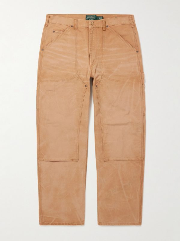 Polo Country Straight-Leg Distressed Cotton-Canvas Carpenter Trousers Polo Country Straight-Leg Distressed Cotton-Canvas Carpenter Trousers