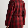 Polo Country Shawl-Collar Belted Checked Cotton Jacket - BK Polo Country Shawl-Collar Belted Checked Cotton Jacket - BK