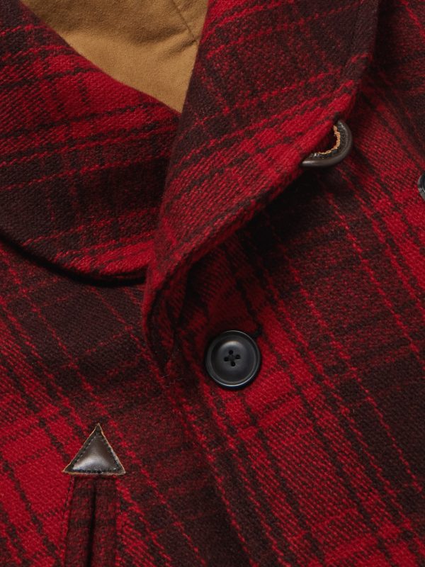 Polo Country Shawl-Collar Belted Checked Cotton Jacket - CU Polo Country Shawl-Collar Belted Checked Cotton Jacket - CU