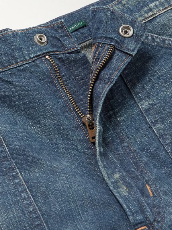 Polo Country Slim-Fit Straight-Leg Distressed Panelled Jeans - E1 Polo Country Slim-Fit Straight-Leg Distressed Panelled Jeans - E1