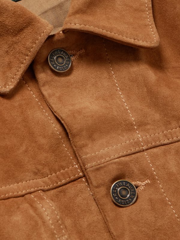 Polo Country Logo-Print Suede Jacket - CU