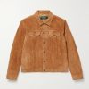 Polo Country Logo-Print Suede Jacket