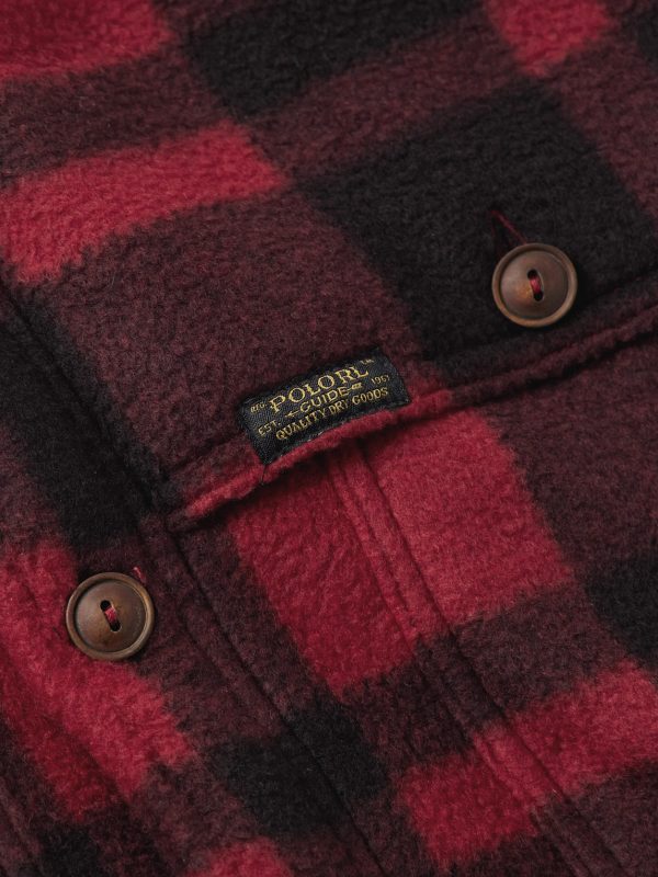 Polo Country Checked Padded Recycled-Fleece Overshirt - CU Polo Country Checked Padded Recycled-Fleece Overshirt - CU