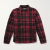 Polo Country Checked Padded Recycled-Fleece Overshirt Polo Country Checked Padded Recycled-Fleece Overshirt