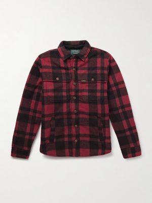Polo Country Checked Padded Recycled-Fleece Overshirt Polo Country Checked Padded Recycled-Fleece Overshirt