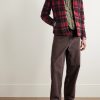 Polo Country Checked Padded Recycled-Fleece Overshirt - OU Polo Country Checked Padded Recycled-Fleece Overshirt - OU