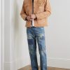 Polo Country Straight-Leg Distressed Patchwork Jeans - OU Polo Country Straight-Leg Distressed Patchwork Jeans - OU