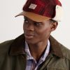 Polo Country Logo-Appliquéd Checked Leather-Trimmed Fleece and Wool Hat - OU