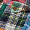 Polo Country Checked Patchwork Cotton-Flannel Shirt - E1 Polo Country Checked Patchwork Cotton-Flannel Shirt - E1