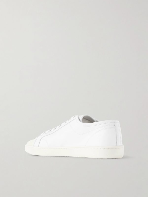 Gym Low Logo-Print Leather Sneakers - BK