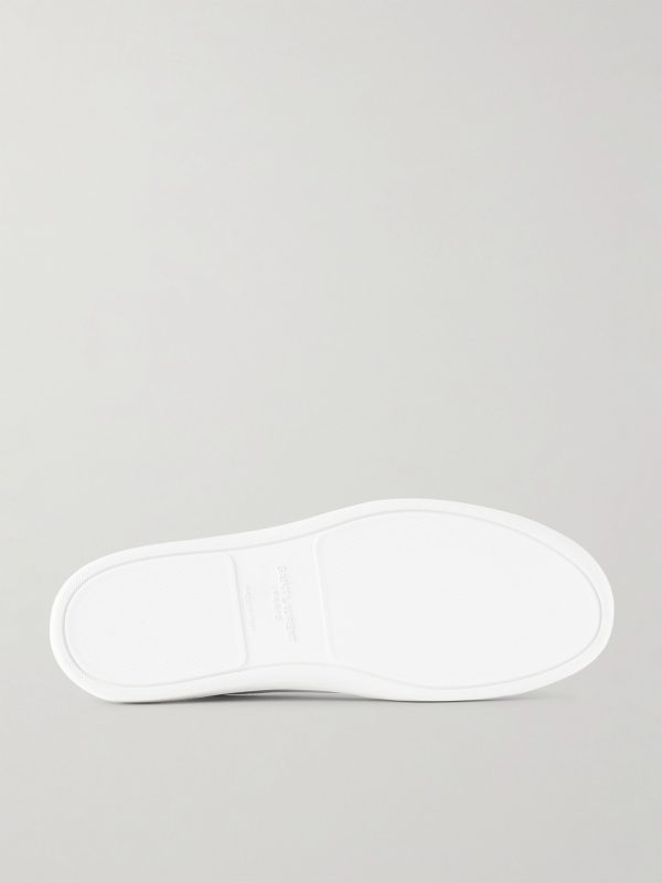 Gym Low Logo-Print Leather Sneakers - E1