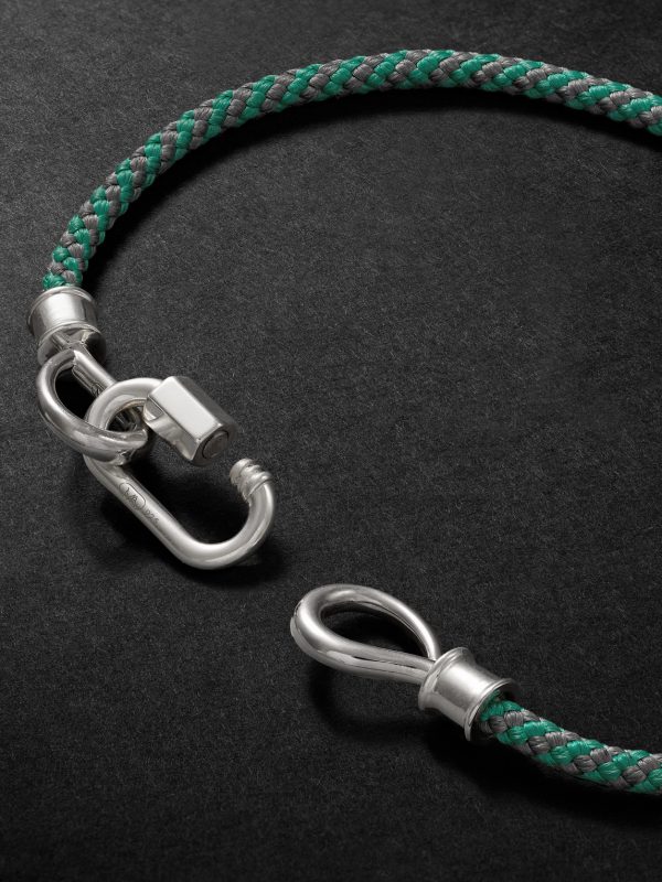 Babylock Sterling Silver and Dyneema Cord Bracelet - CU Babylock Sterling Silver and Dyneema Cord Bracelet - CU