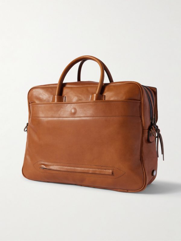Zeppo Leather Briefcase - BK Zeppo Leather Briefcase - BK