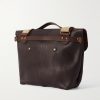 Lazard Full-Grain Leather Messenger Bag - BK Lazard Full-Grain Leather Messenger Bag - BK