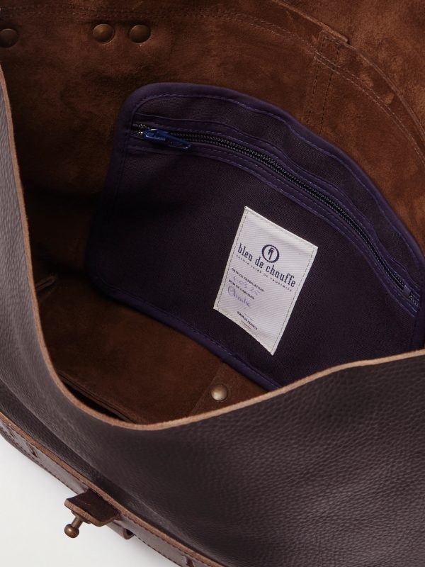 Lazard Full-Grain Leather Messenger Bag - E1 Lazard Full-Grain Leather Messenger Bag - E1