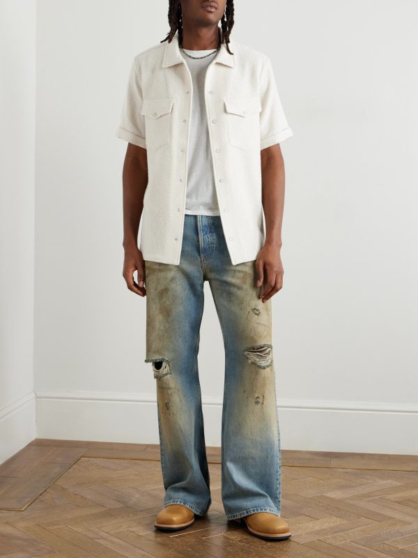 Cashmere-Jacquard Shirt - OU Cashmere-Jacquard Shirt - OU