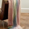 Rainbow Fringed Embellished Cashmere Blanket Rainbow Fringed Embellished Cashmere Blanket