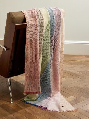 Rainbow Fringed Embellished Cashmere Blanket Rainbow Fringed Embellished Cashmere Blanket