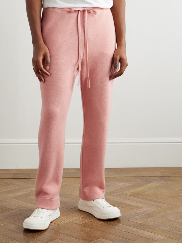 Wanderer Tapered Embellished Cashmere Trousers - FR Wanderer Tapered Embellished Cashmere Trousers - FR