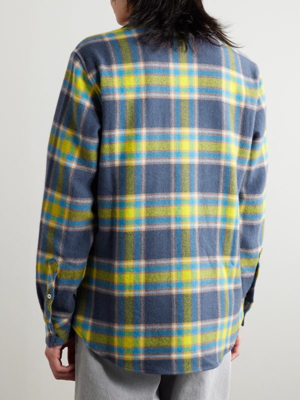 Explorer Checked Cashmere Shirt - BK Explorer Checked Cashmere Shirt - BK