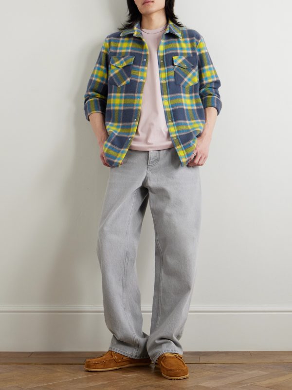 Explorer Checked Cashmere Shirt - OU Explorer Checked Cashmere Shirt - OU