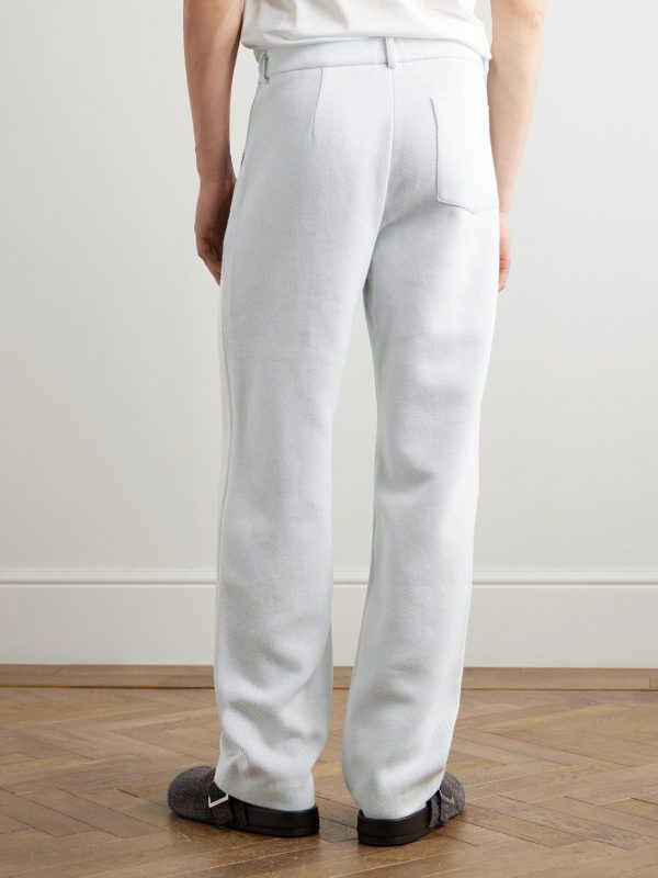 Explorer Straight-Leg Cashmere and Cotton-Blend Twill Trousers - BK Explorer Straight-Leg Cashmere and Cotton-Blend Twill Trousers - BK