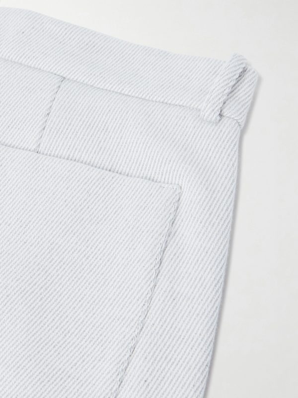 Explorer Straight-Leg Cashmere and Cotton-Blend Twill Trousers - CU Explorer Straight-Leg Cashmere and Cotton-Blend Twill Trousers - CU