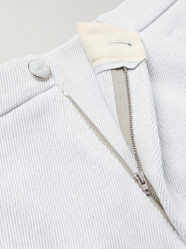 Explorer Straight-Leg Cashmere and Cotton-Blend Twill Trousers - E1 Explorer Straight-Leg Cashmere and Cotton-Blend Twill Trousers - E1