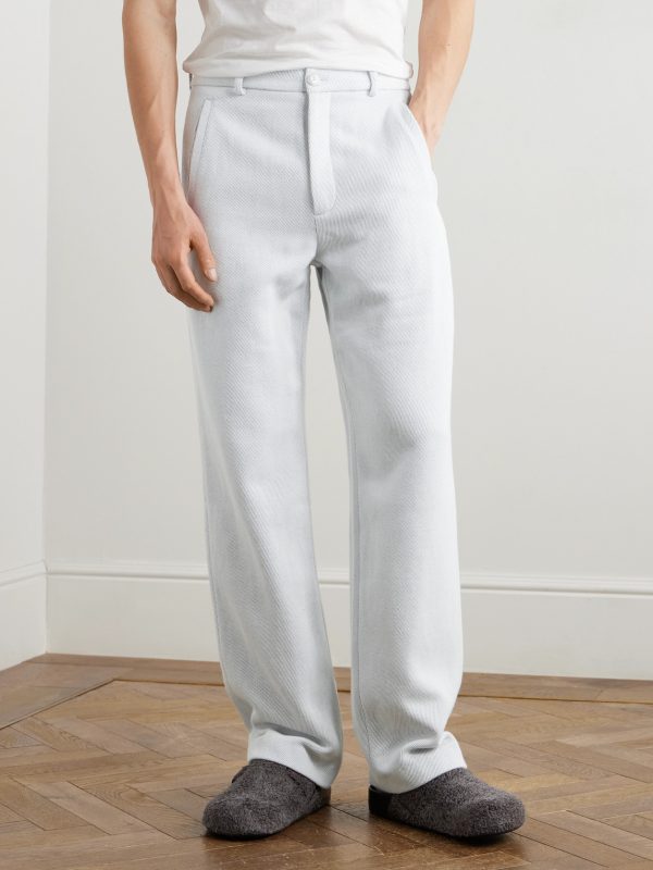 Explorer Straight-Leg Cashmere and Cotton-Blend Twill Trousers - FR Explorer Straight-Leg Cashmere and Cotton-Blend Twill Trousers - FR