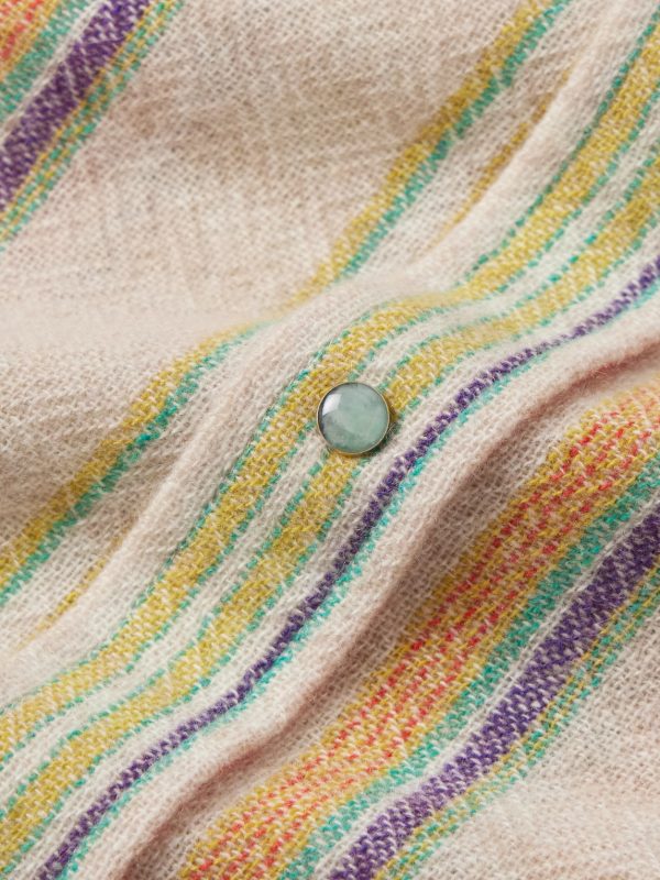 Ruler Striped Recycled-Cashmere and Wool-Blend Gauze Shirt - CU
