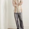 Ruler Striped Recycled-Cashmere and Wool-Blend Gauze Shirt - OU
