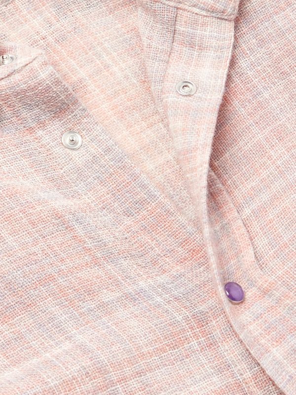 Space-Dyed Cashmere and Wool-Blend Gauze Shirt - CU