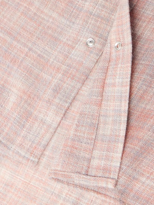 Space-Dyed Cashmere and Wool-Blend Gauze Shirt - E1