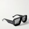+ Paula's Ibiza Signature Black Mask Acetate Sunglasses - FR + Paula's Ibiza Signature Black Mask Acetate Sunglasses - FR